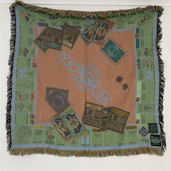 RARE The Monopoly Collectors Edition Throw/Afghan Goodwin Weavers - Picture 2 of 5